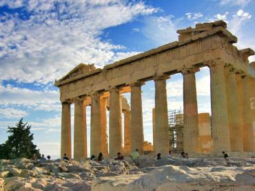 Acropolis On A Clear Sunny Day Athens Greece