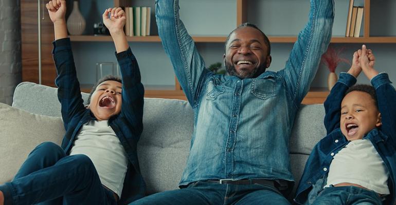 excited-african-american-happy-family-father-and-children