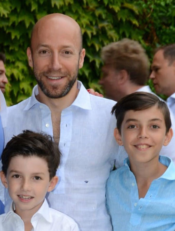 Peter Baron With His 2 Sons