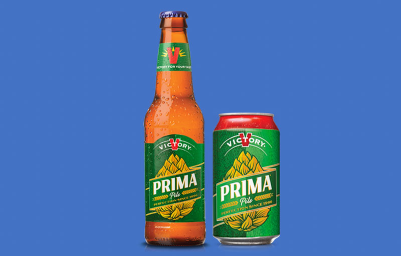 Prima Pilz Beer Bottle And Can