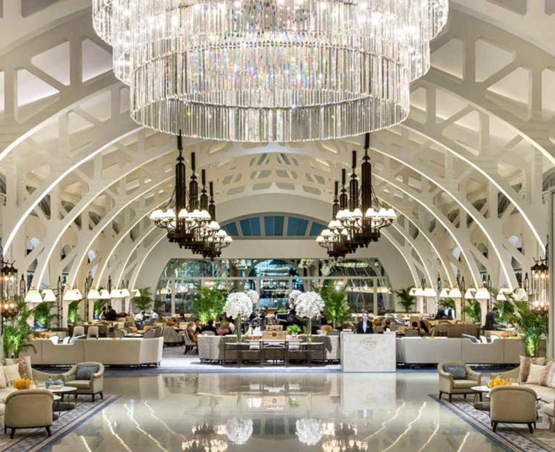 Main Lobby Of The Fullerton Bay Hotel Singapore 