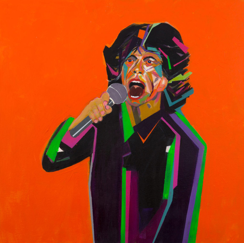 Painting Of Mick Jagger By Frank Palmer Titled Jagger