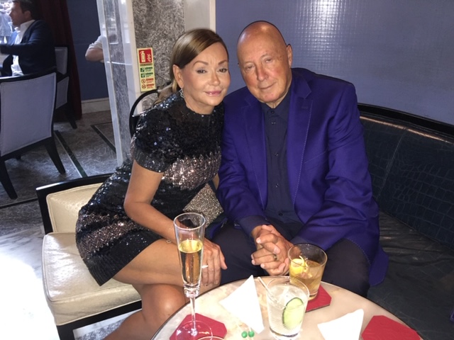 Frank Palmer Sitting At Restaurant With His Wife Marika Palmer