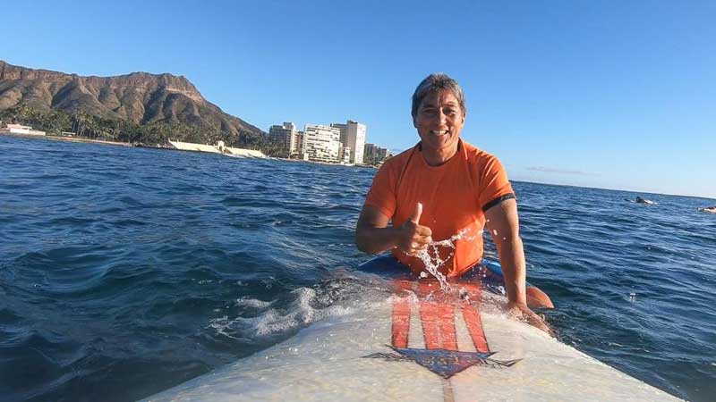 Guy Kawasaki On Surf Board In Hawaii