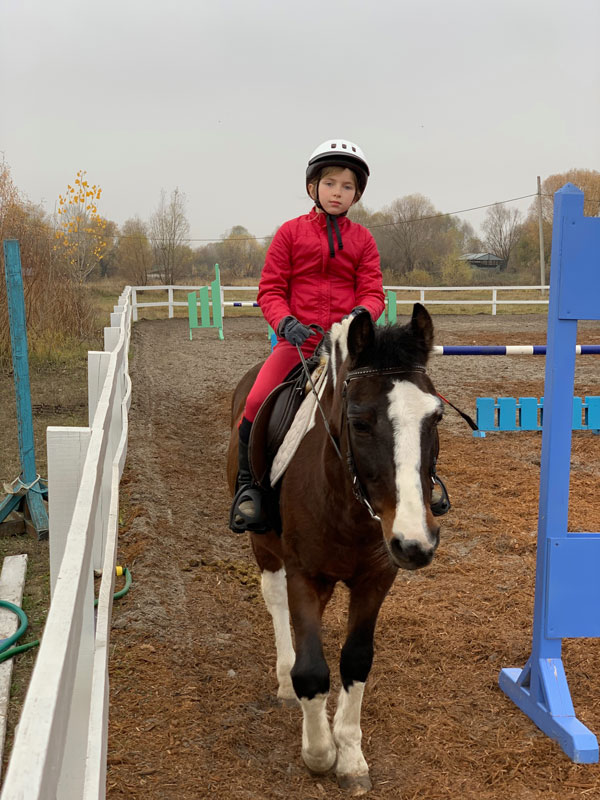 Mikhail Pimenov Youngest Daughter Zoya Horse Riding