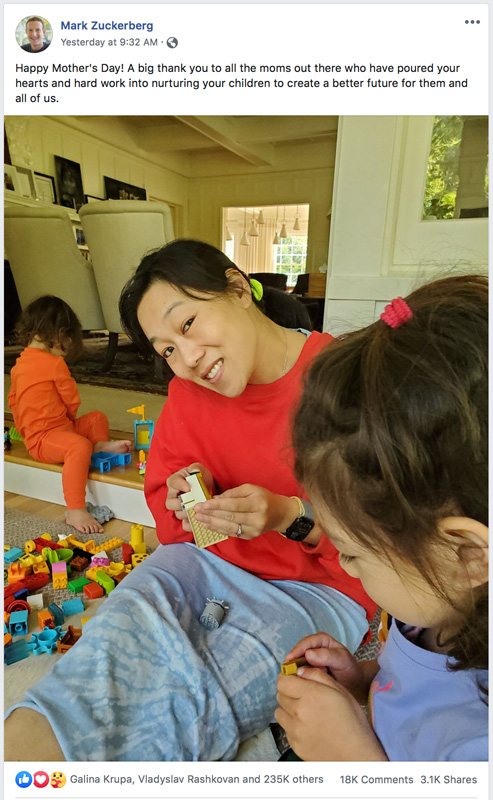 Priscilla Zuckerberg Sitting On Floor Playing With Her Daughters